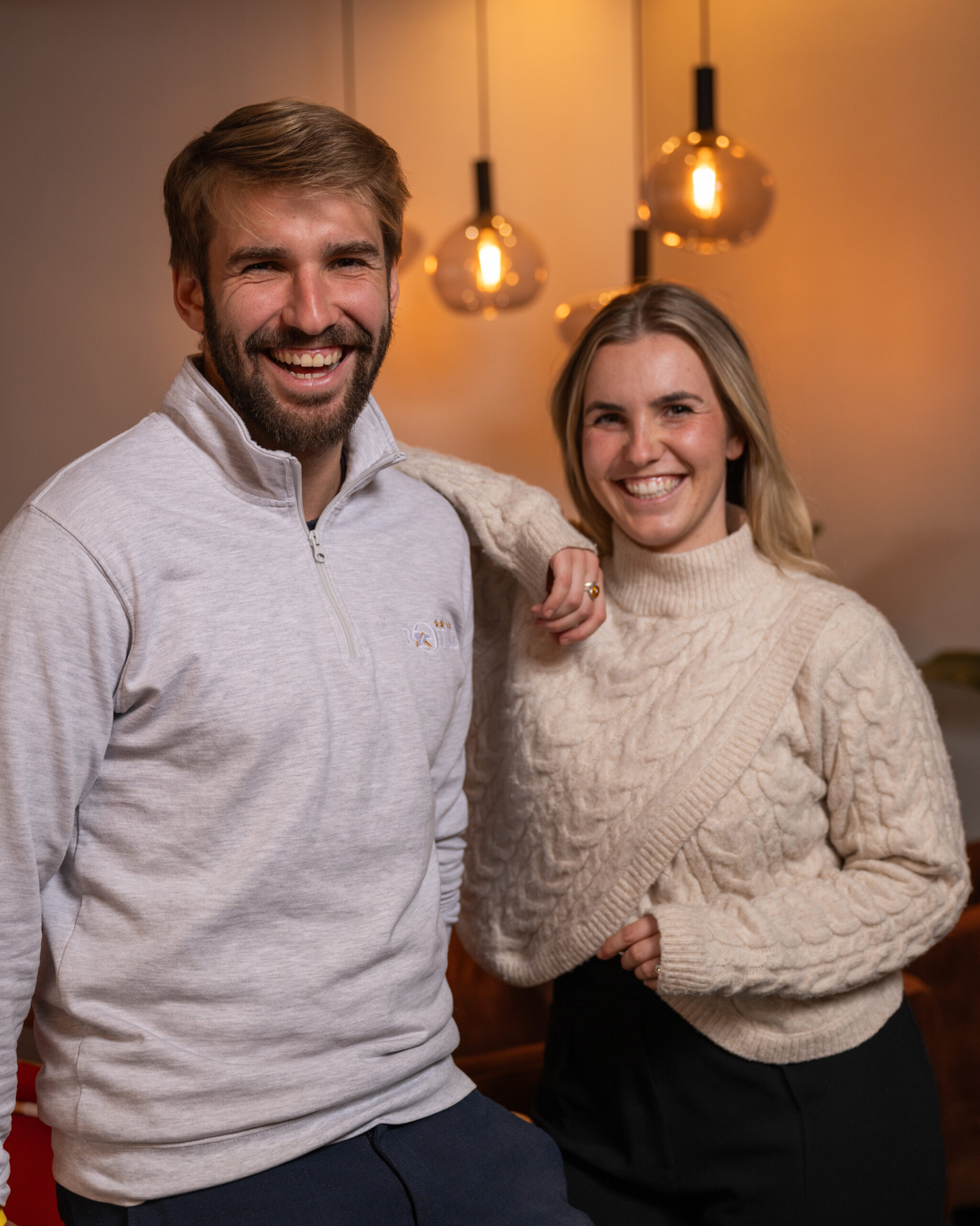 Ambra et Teodore Borne, founder of The Six Collection in La Tania Courchevel